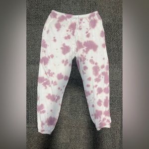 Pink tie dye sweatpants